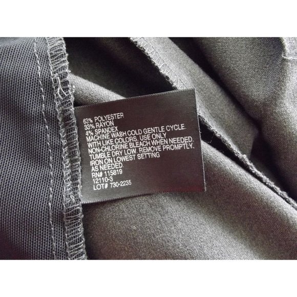 East 5th Dress Pants 16Px29"Secretly Slender Tummy Panel Gray High Rise Straight - Picture 9 of 10
